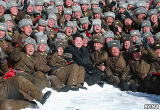 Illustration for article titled Kim Jong-un Photo Allegedly Photoshopped, South Korean News Reports